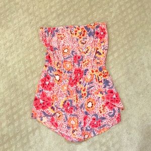 Billabong Aloha Yo Sun Gypsy Strapless Romper L